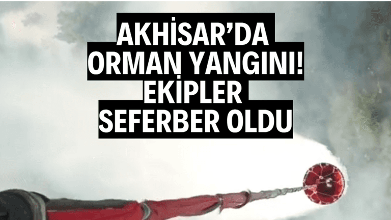 Akhisar’da Orman Yangını: Ekipler Seferber Oldu